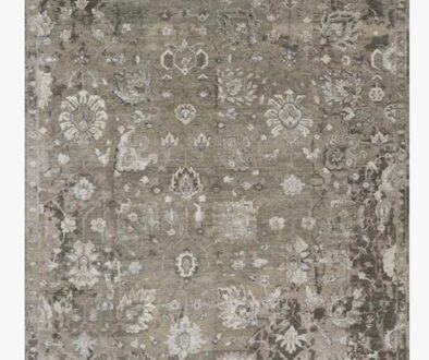 LOLOI ARTIFACTS WALNUT/SILVER HAND KNOTTED RUG 9 X 12